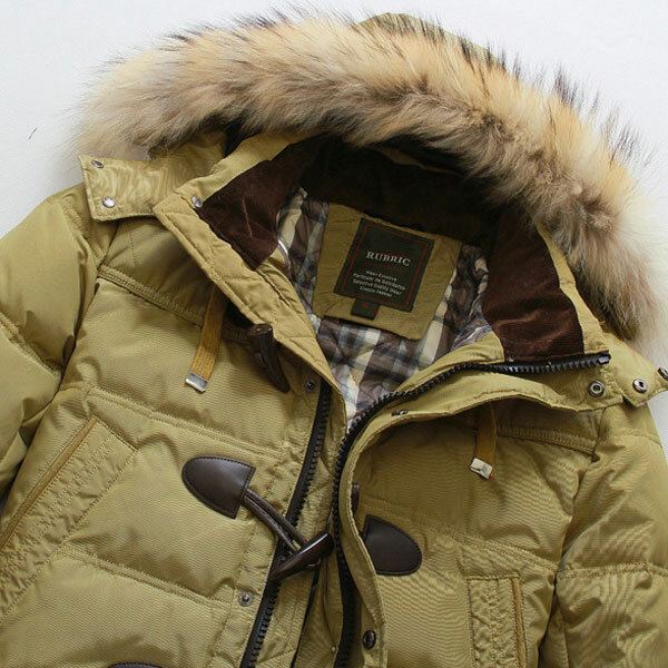 Heren Kwaliteit Hoorn Gesp Hooded Warme Lange Donsjack Jas