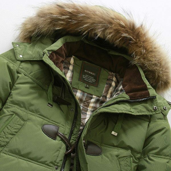 Heren Kwaliteit Hoorn Gesp Hooded Warme Lange Donsjack Jas