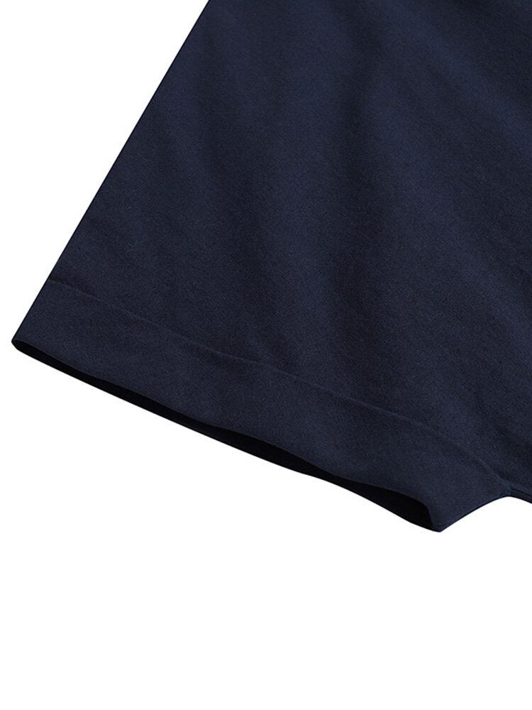 Zak Met Korte Mouwen En Gestreepte Maxi-jurk Met Kleurblokken