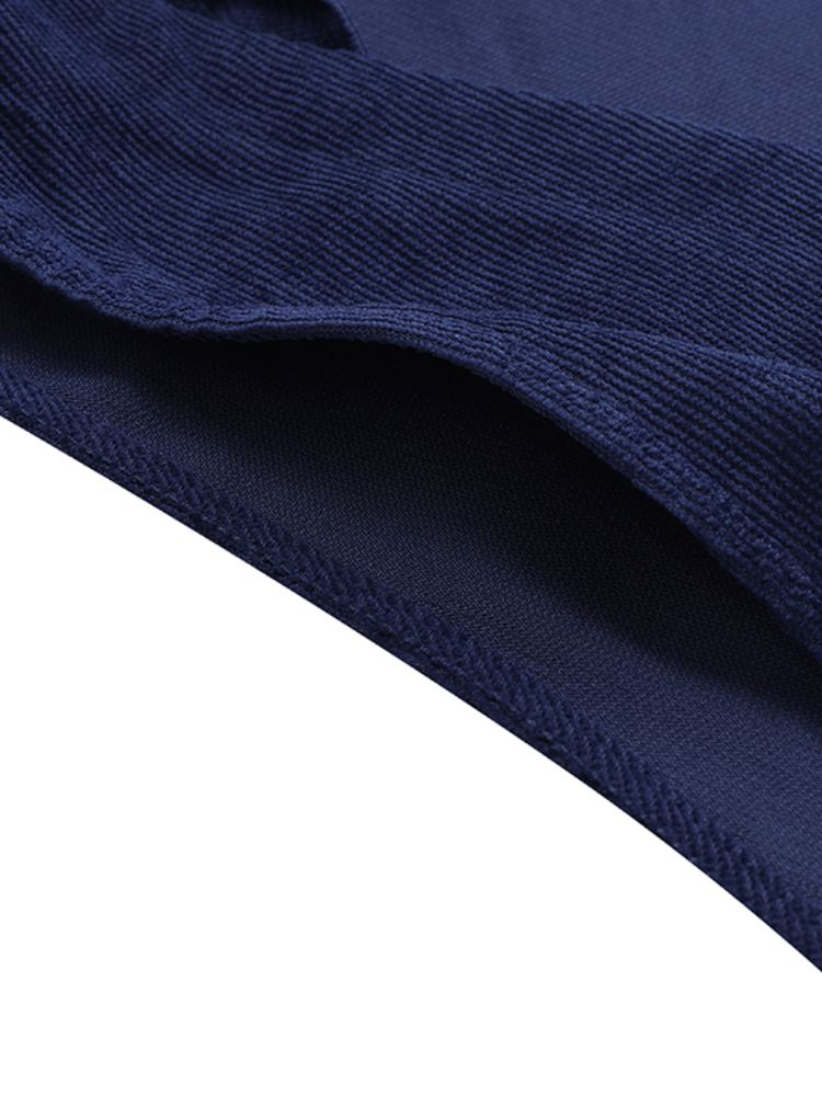 Dames Corduroy Effen Mouwloze Zijzakken Losse Jurk Met Capuchon