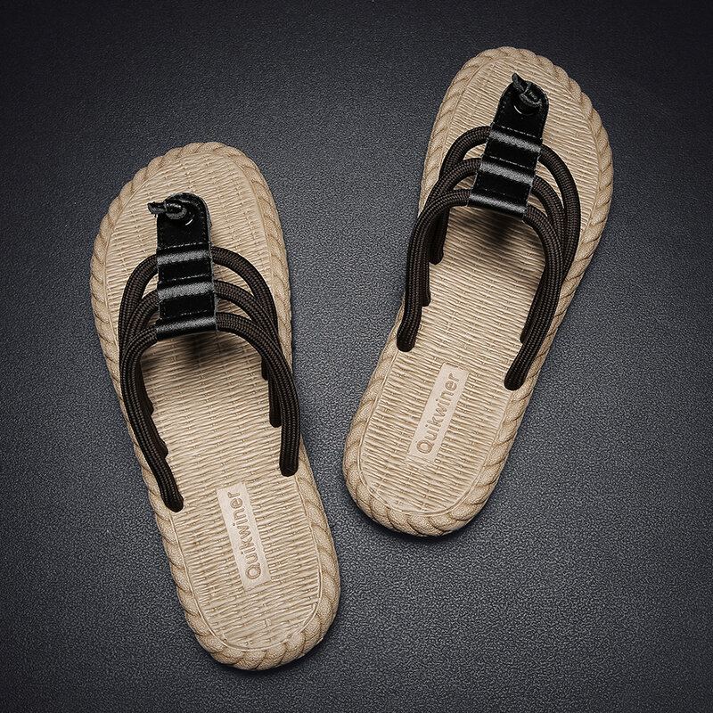 Heren Microfiber Soft Bottom Clip Teen Antislip Comfy Beach Casual Slippers