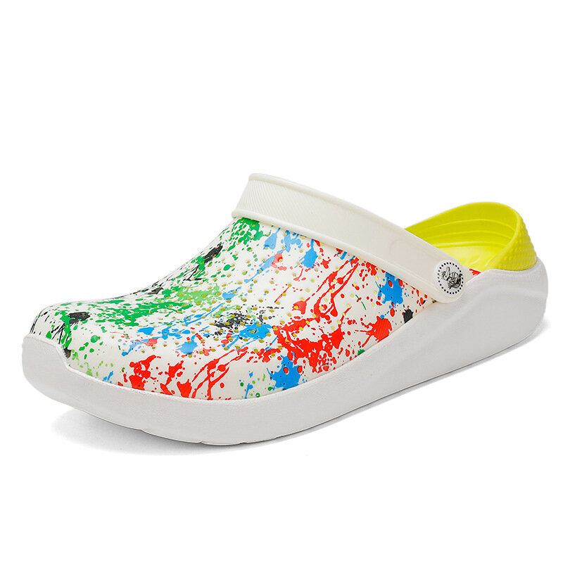 Herenmode Graffiti Persoonlijkheid Outdoor Strandsandalen En Slippers