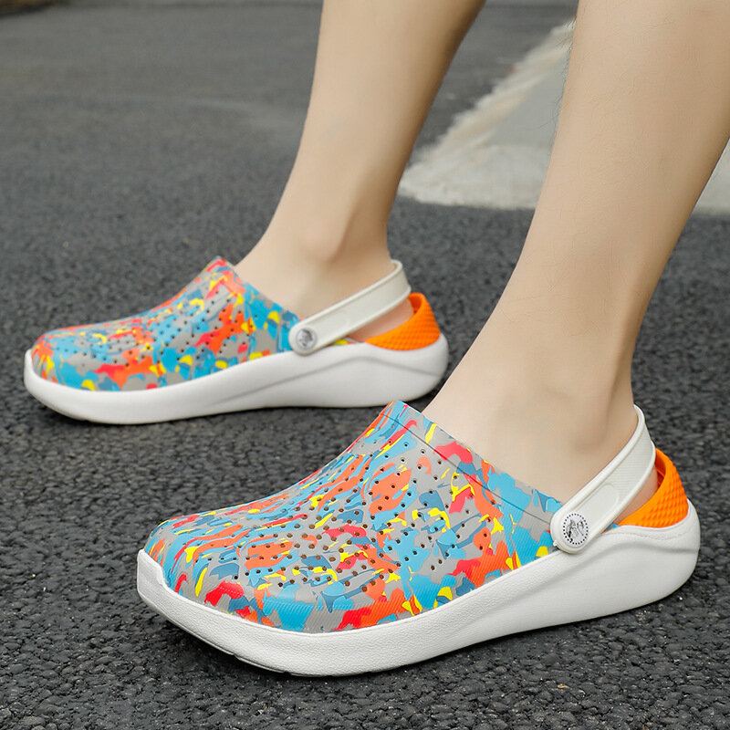 Herenmode Graffiti Persoonlijkheid Outdoor Strandsandalen En Slippers
