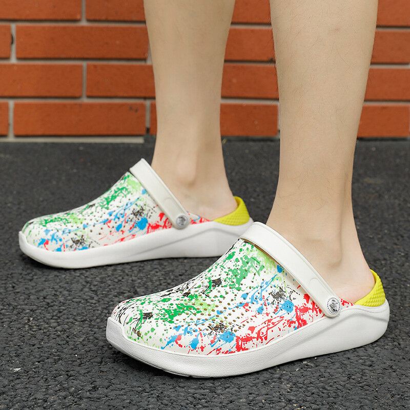 Herenmode Graffiti Persoonlijkheid Outdoor Strandsandalen En Slippers