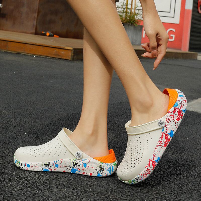 Herenmode Graffiti Persoonlijkheid Outdoor Strandsandalen En Slippers
