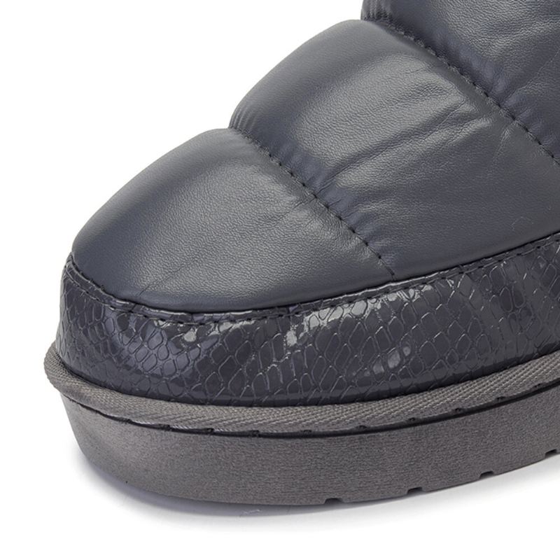 Mannen Pu Leer Verhoogde Zolen Antislip Slijtvast Dikker Pluche Warm Thuis Casual Katoenen Slippers