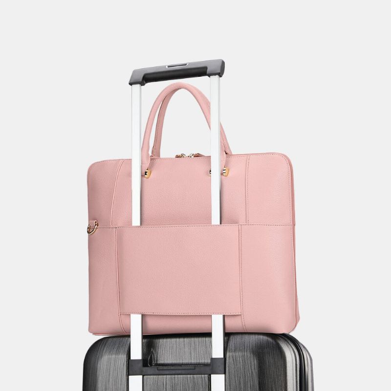 Dames Ontwerp Gestreepte Zakelijke Elegante Handtas Multifunctionele Crossbody Tas