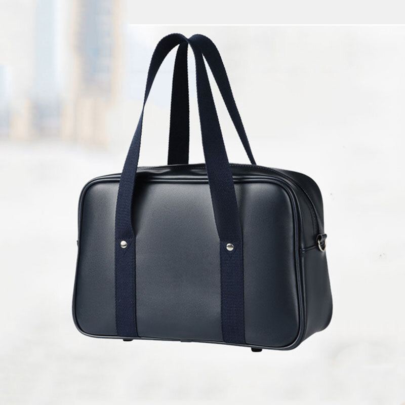 Vrouwen Pu Lederen Waterdichte Student Schooltas Casual Schoudertas Handtas