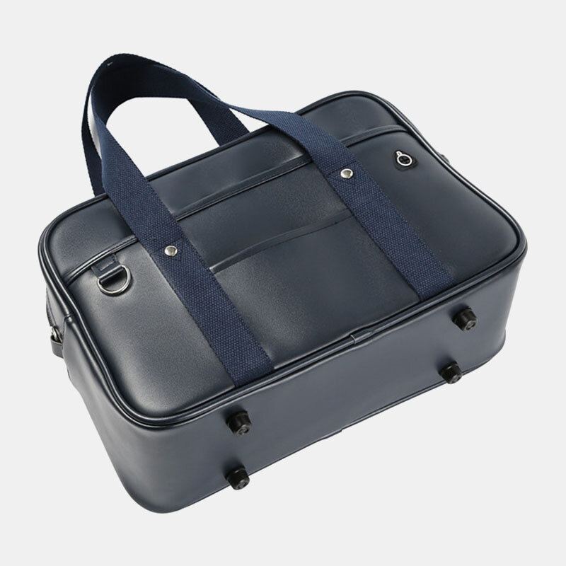 Vrouwen Pu Lederen Waterdichte Student Schooltas Casual Schoudertas Handtas